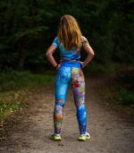 Kolorowe legginsy damskie Łąka Kwietna długie - obrazek 7