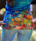 damska bluza sportowa kolorowa łąka