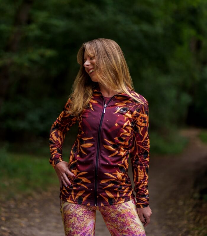 Bluza sportowa damska czarne oliwki