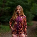 Bluza sportowa damska czarne oliwki