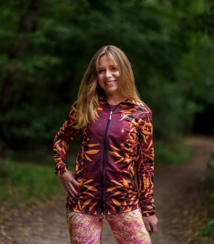 Bluza sportowa damska czarne oliwki