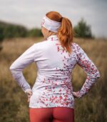 biało-czerwona sportowa bluza zapinana damska