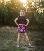 kolorowa sportowa spódniczka ze spodenkami floreski