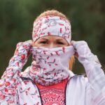 biało czerwony komin chusta wielofunkcyjna szypszyna