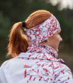 biało czerwona opaska na głowę termoaktywna szypszyna