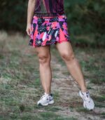 kolorowa sportowa spódniczka ze spodenkami floreski