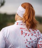 biało-czerwona sportowa bluza zapinana damska