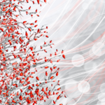 Szypszyna biało czerwony wzór