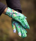 zielone rękawiczki sportowe damskie magiczny las