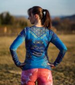 niebieski longsleeve koszulka z długim rękawem techniczna Orient Express