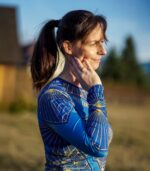 niebieski longsleeve koszulka z długim rękawem techniczna Orient Express