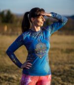 niebieski longsleeve koszulka z długim rękawem techniczna Orient Express