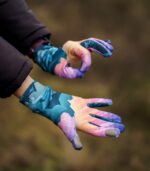 kolorowe damskie rękawiczki sportowe góry