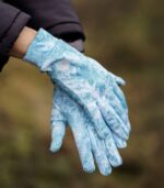 niebieskie rękawiczki sportowe damskie-elza