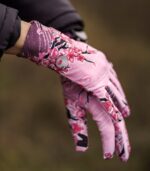 różowe rękawiczki sportowe damskie sakura