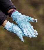 niebieskie rękawiczki sportowe damskie-elza