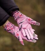 różowe rękawiczki sportowe damskie sakura