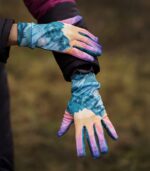 kolorowe damskie rękawiczki sportowe góry