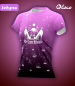 fioletowa koszulka techniczna Królowa kroków jeżyna