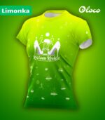 zielona koszulka techniczna Królowa kroków limonka