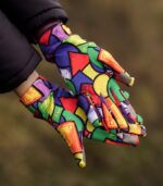 kolorowe rękawiczki damskie sportowe pikasa