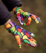 kolorowe rękawiczki damskie sportowe pikasa