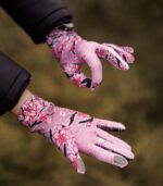 różowe rękawiczki sportowe damskie sakura