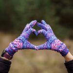 fioletowe rękawiczki damskie sportowe bergen