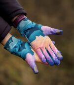 kolorowe damskie rękawiczki sportowe góry