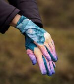 kolorowe damskie rękawiczki sportowe góry