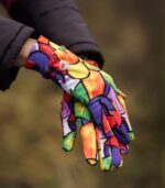 kolorowe rękawiczki damskie sportowe pikasa