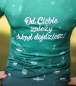 zielona koszulka techniczna damska miętówka