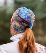 Czapka sportowa damska dwustronna Łąka kwietna-Vulcano - obrazek 10