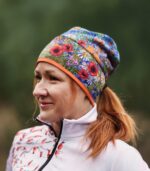 Czapka sportowa damska dwustronna Łąka kwietna-Vulcano - obrazek 7