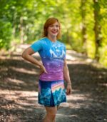 kolorowa spódniczka ze spodenkami sportowa góry