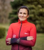 czerwono czarna bluza sportowa damska wino