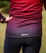 czerwono czarna bluza sportowa damska wino