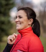 czerwono czarna bluza sportowa damska wino