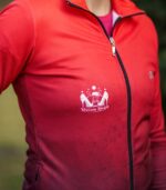 czerwono czarna bluza sportowa damska wino