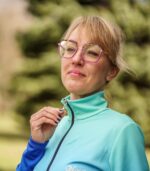 niebieska bluza sportowa damska błękitna laguna