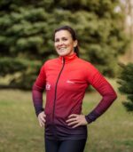 czerwono czarna bluza sportowa damska wino