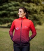 czerwono czarna bluza sportowa damska wino