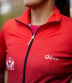 czerwono czarna bluza sportowa damska wino