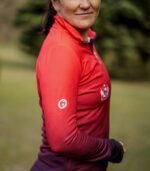 czerwono czarna bluza sportowa damska wino