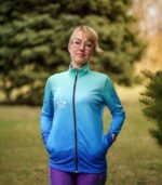 niebieska bluza sportowa damska błękitna laguna