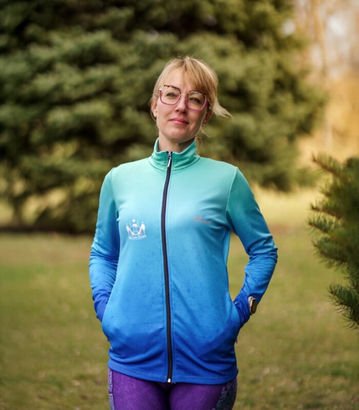 niebieska bluza sportowa damska błękitna laguna