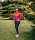 czerwono czarna bluza sportowa damska wino