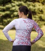 biało czerwony longsleeve sportowy damski szypszyna