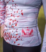 biało czerwony longsleeve sportowy damski szypszyna