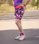 kolorowe legginsy sportwowe damskie z kieszonką na telefon floreski